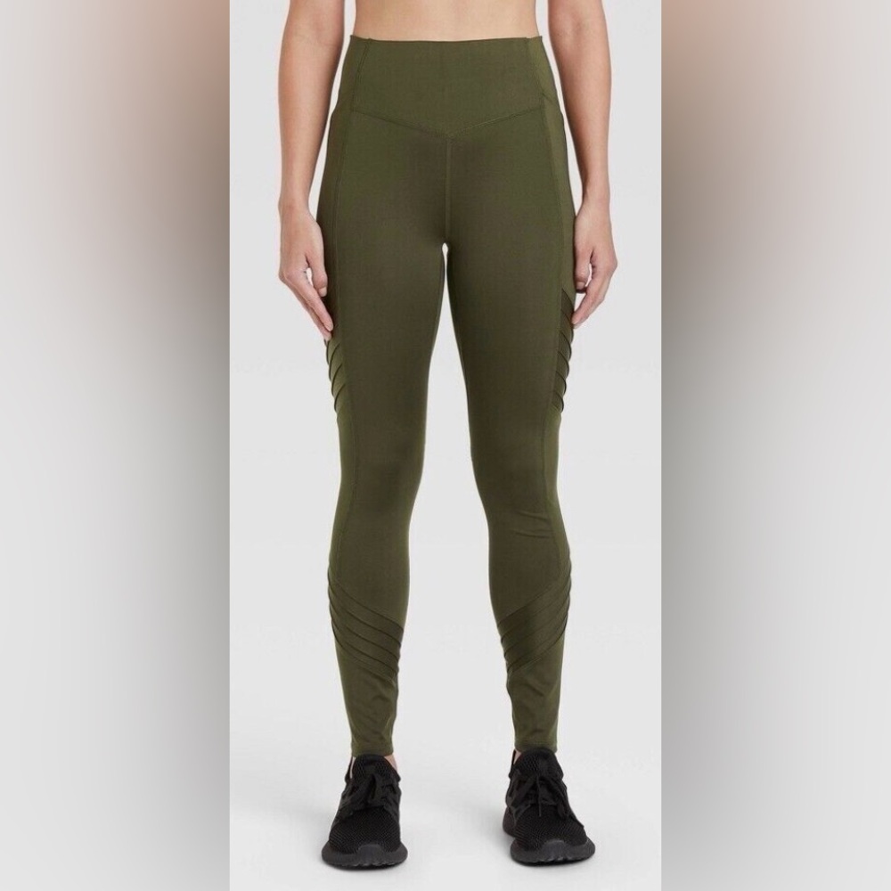 *4/$20* All in Motion Sculpt Motto Leggings, Green, sz XS